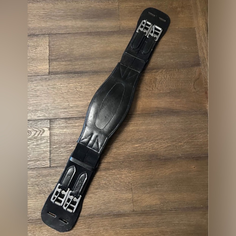 Horse Tack - 24” Paris Tack Black Leather English Girth